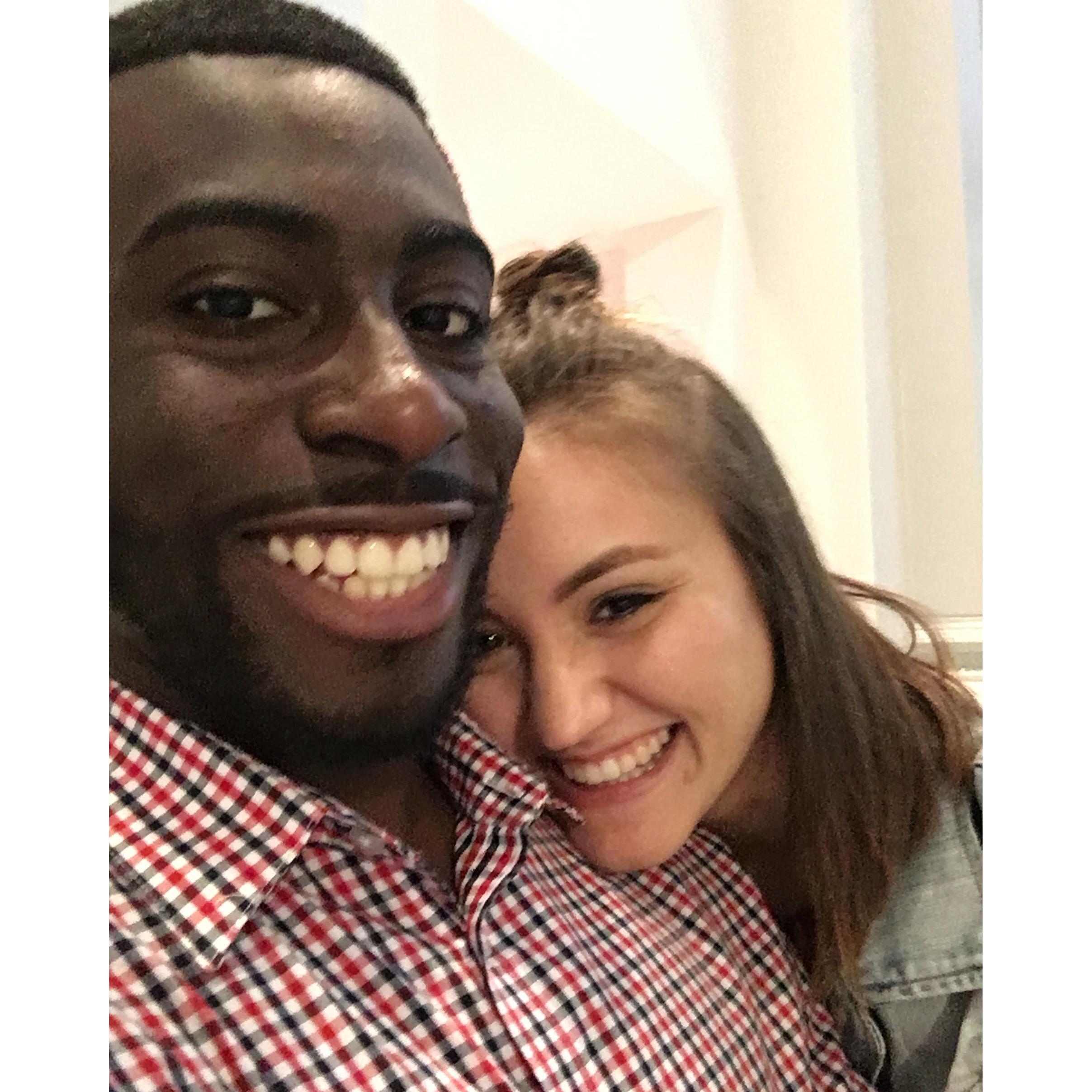 After a year and some change, Farnel moved to D.C. and we were finally done doing long distance!