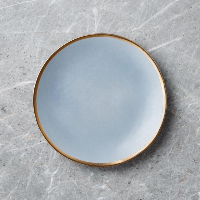 Addison Grey Gold Rim Salad Plate