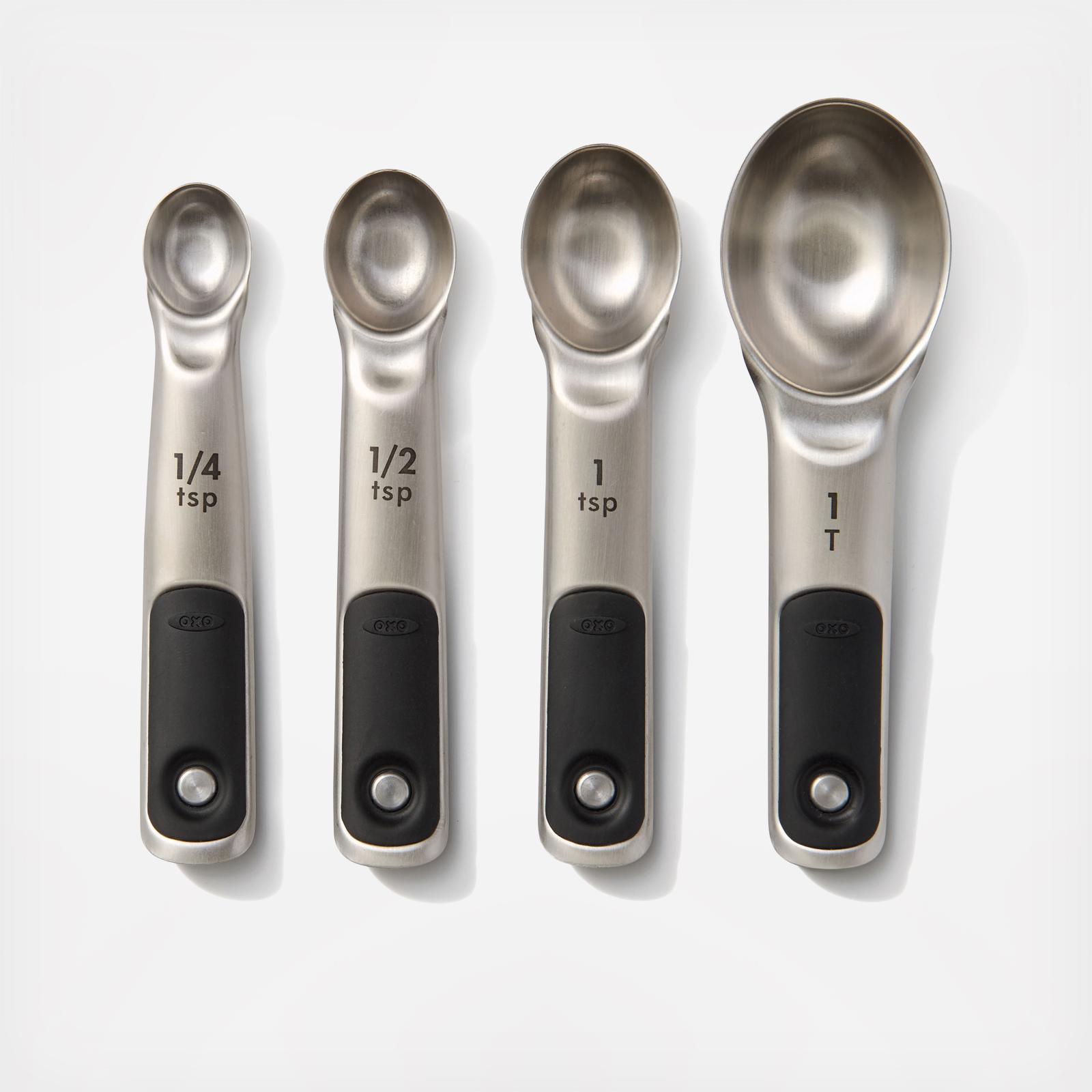 Good Grips Measuring Spoon Set, Stainless Steel, 4 Piece - 1 set