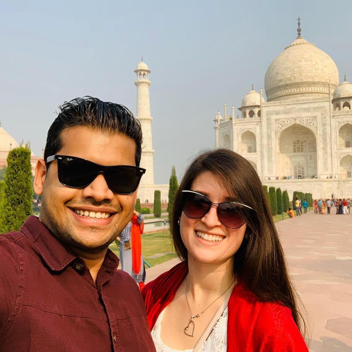 India trip in 2019. They visited Taj Mahal, Delhi, Jaipur and Goa.