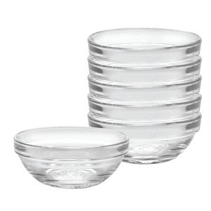 Duralex Made In France Lys Stackable Clear Bowl, 3.5-Inch, Set of 6