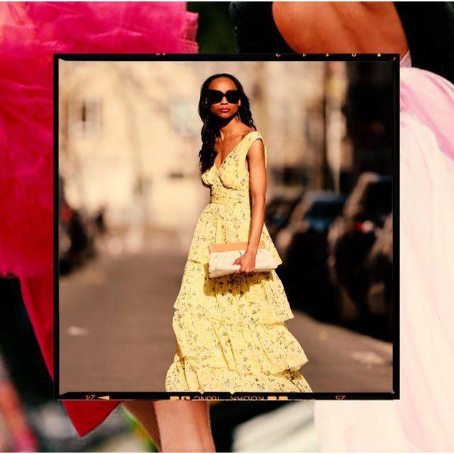 The dress seen here could be worn by a wedding guest. If that guest chose to participate in the theme of the wedding, they might add a leather belt, a fur over the shoulders, or fantasy-esc jewelry.