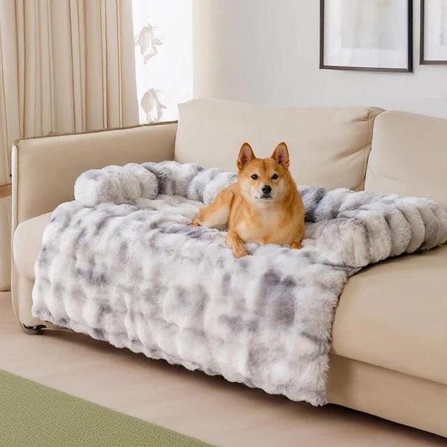 Fluffy Fuzzy Calming Dog Bed Sofa Protector Pet Mat