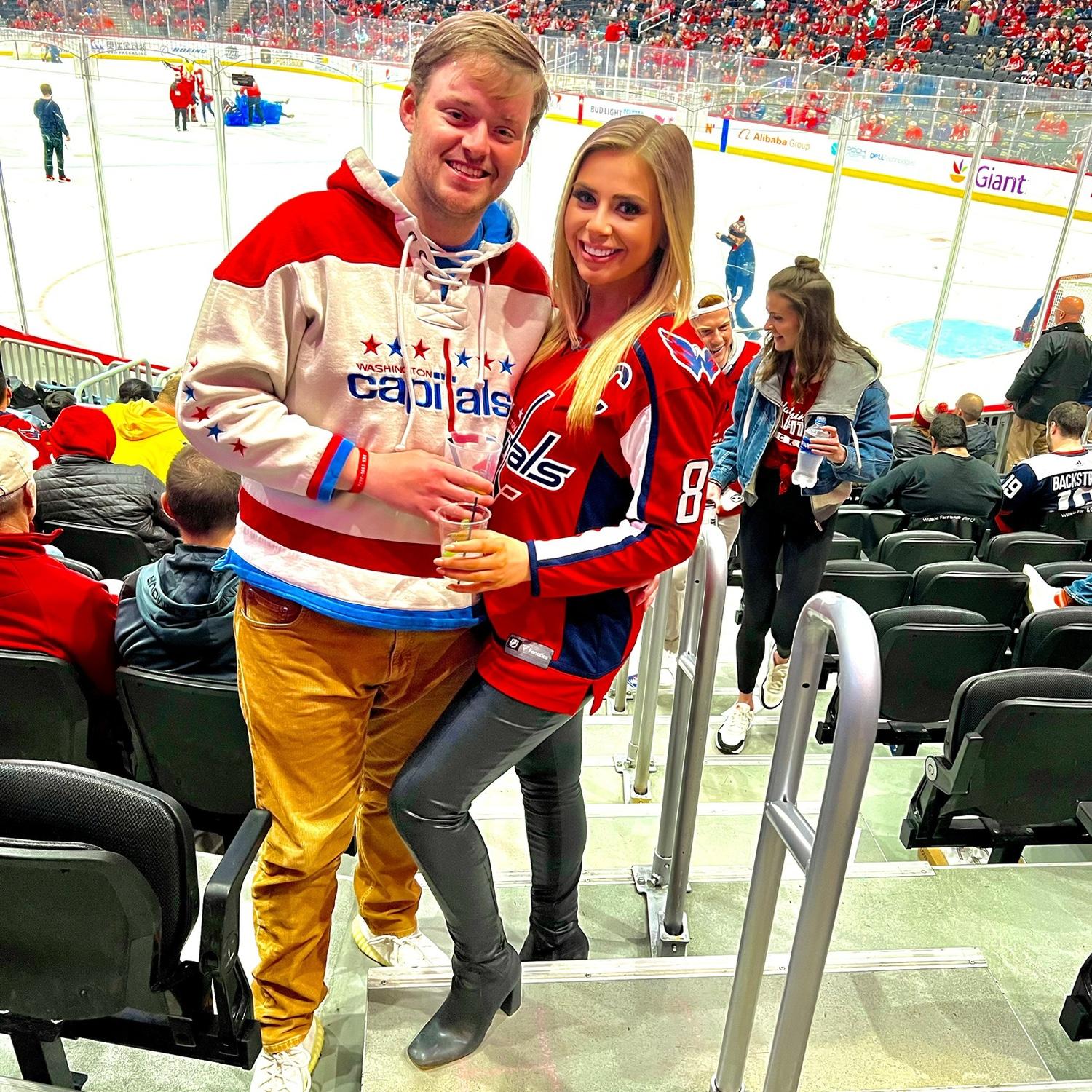 Our first photo together - one week into dating!