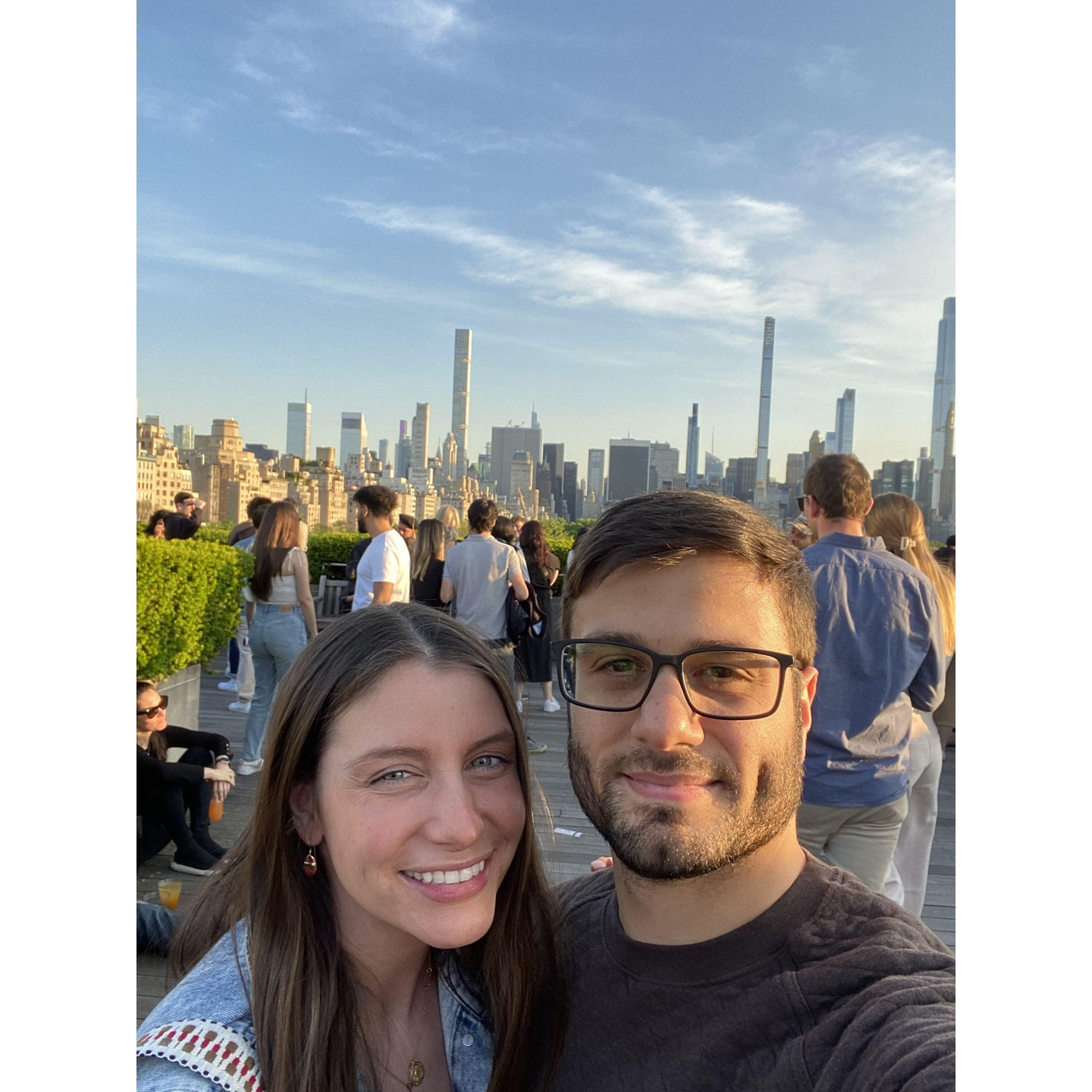 Date night at the MET rooftop. We (liz) loves to walk over to the Met mostly to people watch on the steps, but sometimes we actually go in and explore the exhibits.