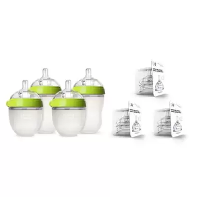comotomo® 7-Piece Baby Bottle Gift Set in Green