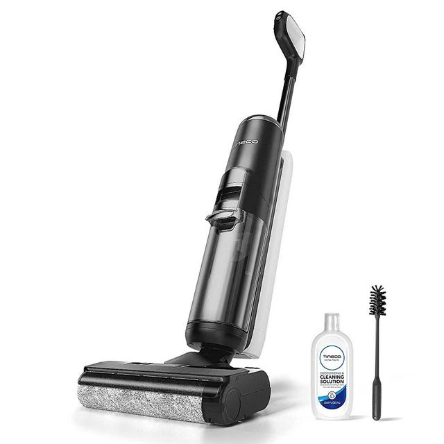 Tineco Floor ONE S5 Smart Cordless Wet Dry Vacuum Cleaner and Mop for Hard Floors, Digital Display, Long Run Time, Great for Sticky Messes and Pet Hair, Space-Saving Design
