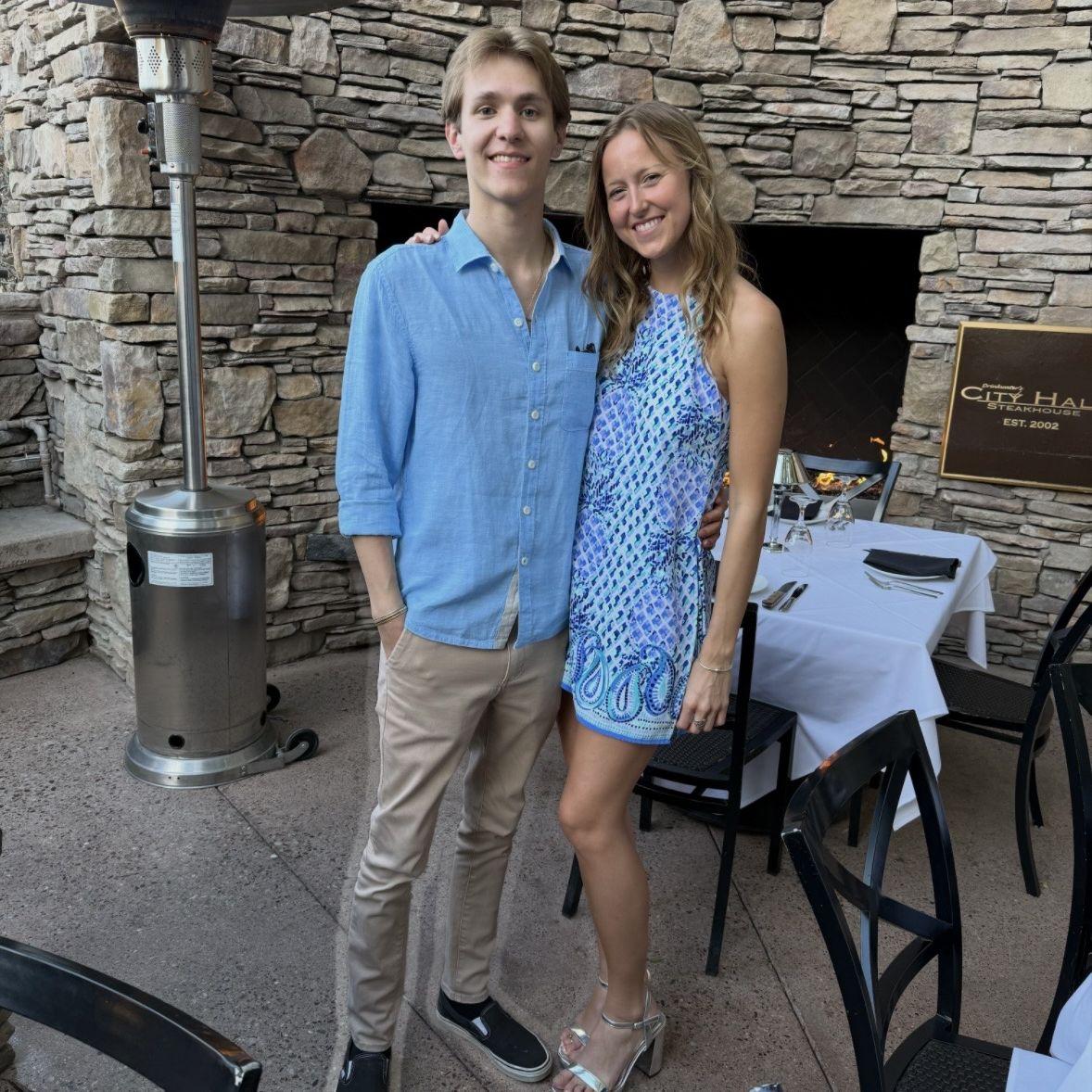 One of our first of many steakhouse dinners with Brian & Lynley