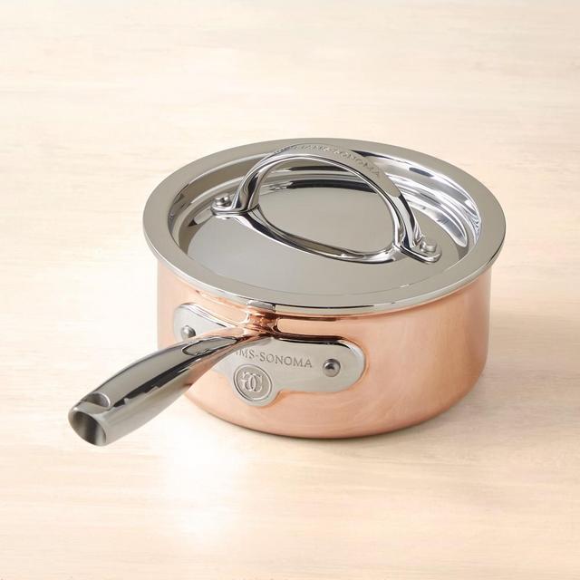 Williams Sonoma Thermo-Clad™ Copper Saucepan, 1 1/2-Qt.
