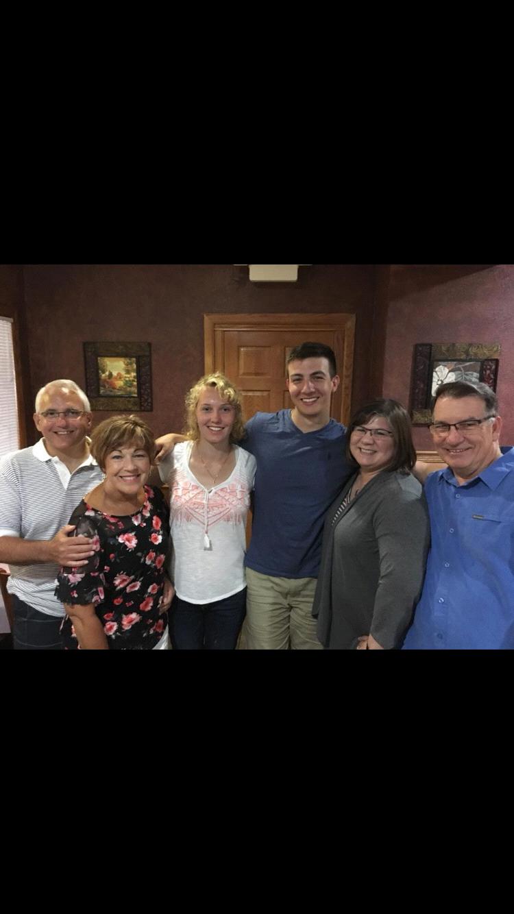 So excited for the Feller family and the Villandre family to become one big family! (Ray, Laura, Hope Feller and Tony, Angie, and Al Villandre)