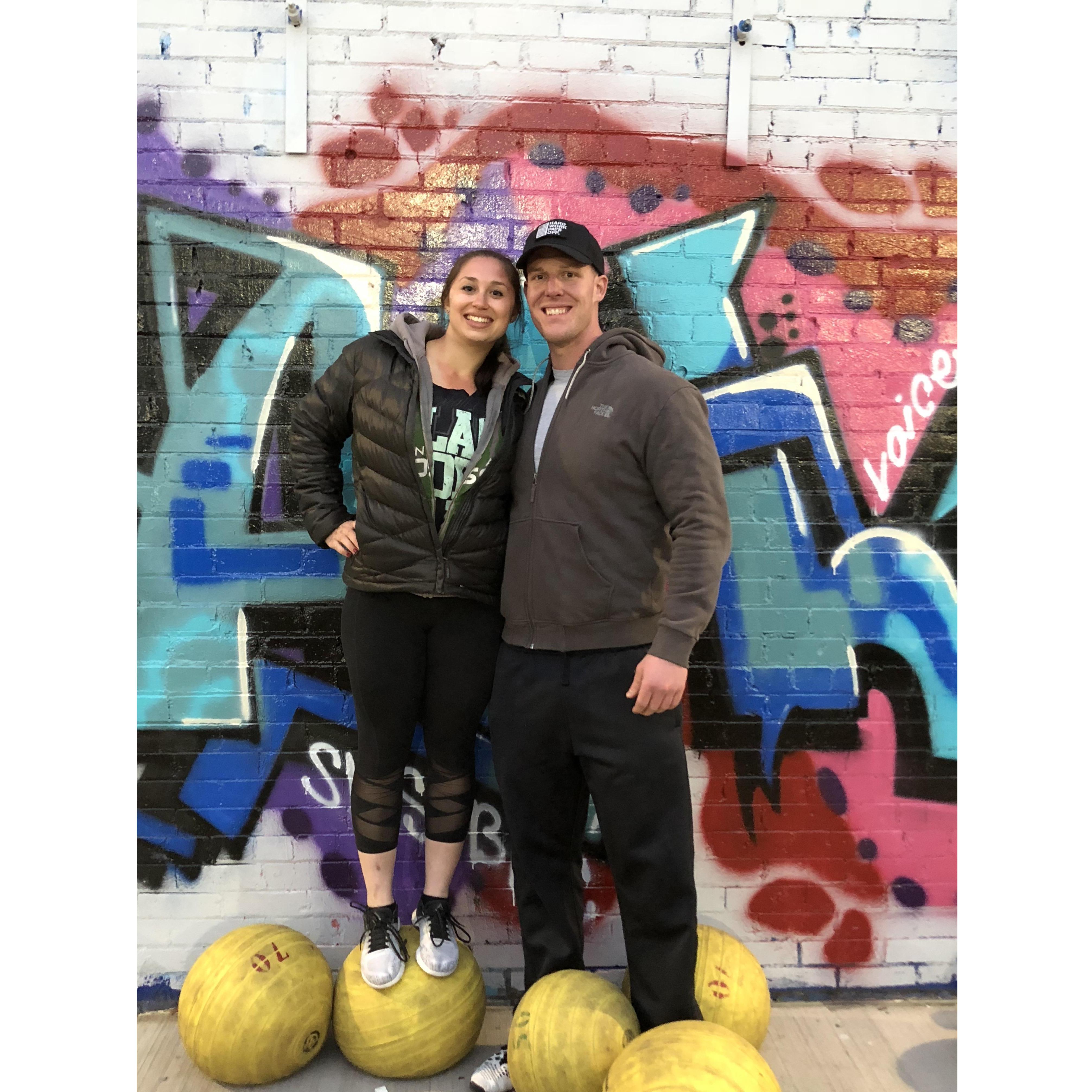All smile after our CrossFit competition together