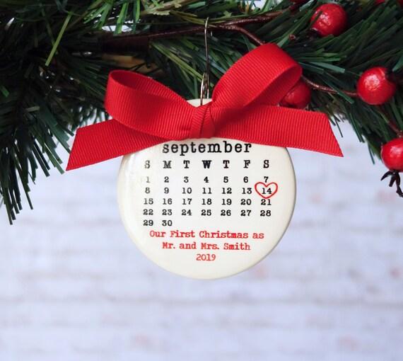 OUR FIRST CHRISTMAS Personalized Ornament, Etsy