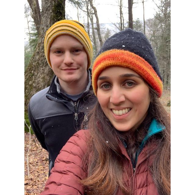 We snapped this pictures just before starting the hike that ended in a proposal! Little did I know, Carlo had hidden a ring box in his jacket pocket!