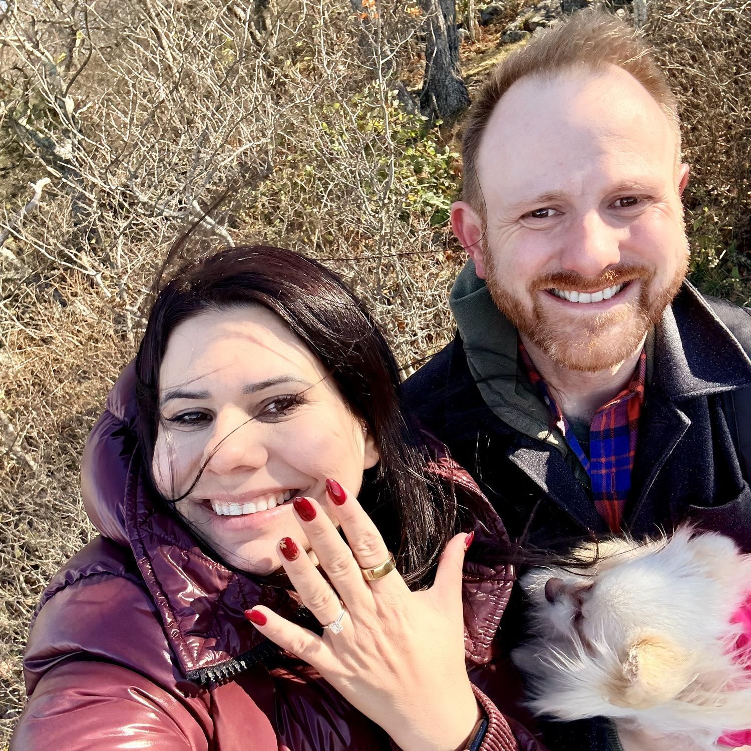 Our hiking at Shenandoah turned out on a beautiful proposal - of course “she said yes”.
