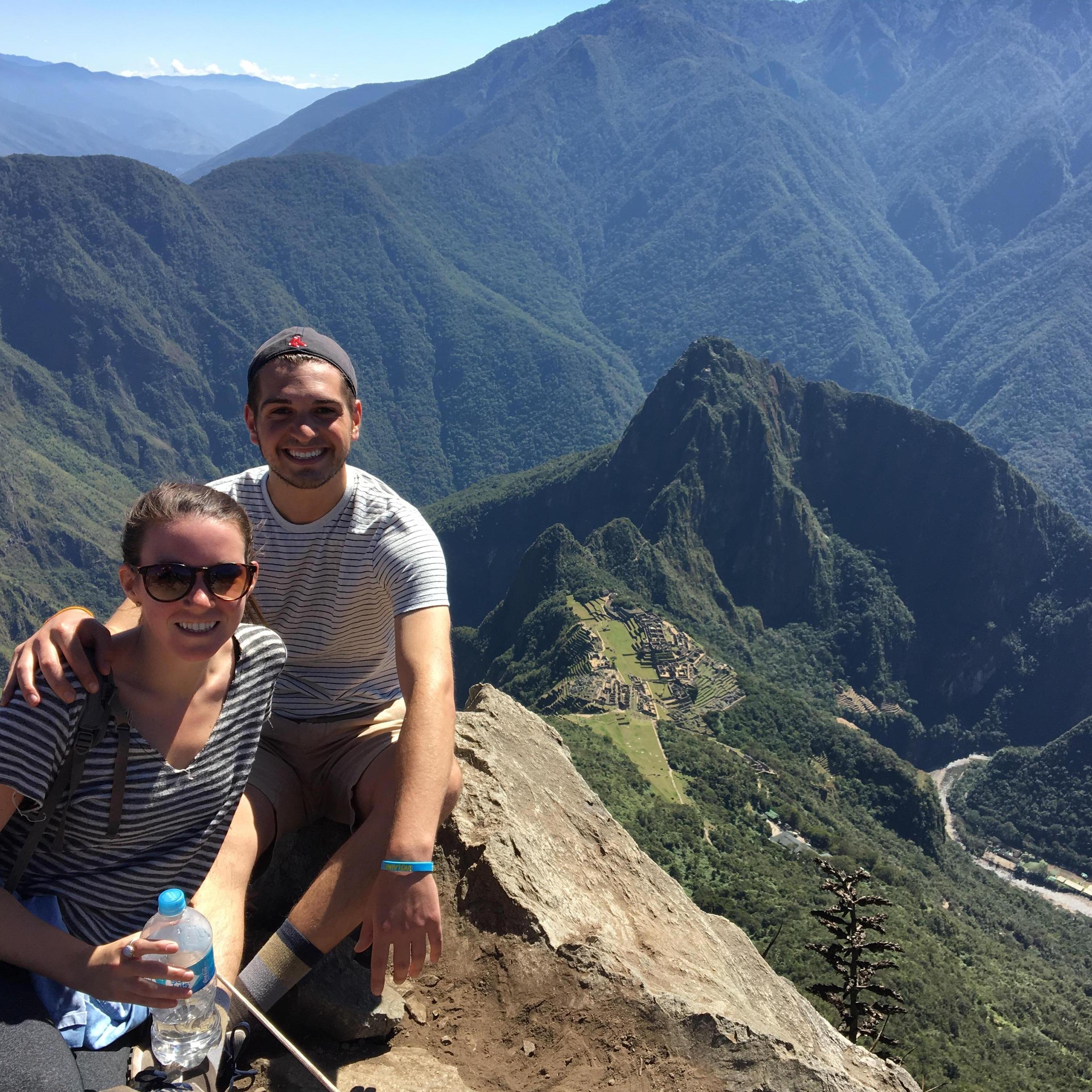 Barely alive after climbing Machu Picchu.