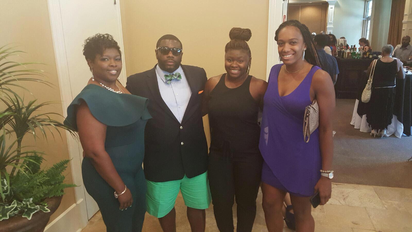 Denise, Tomecia, and her parents