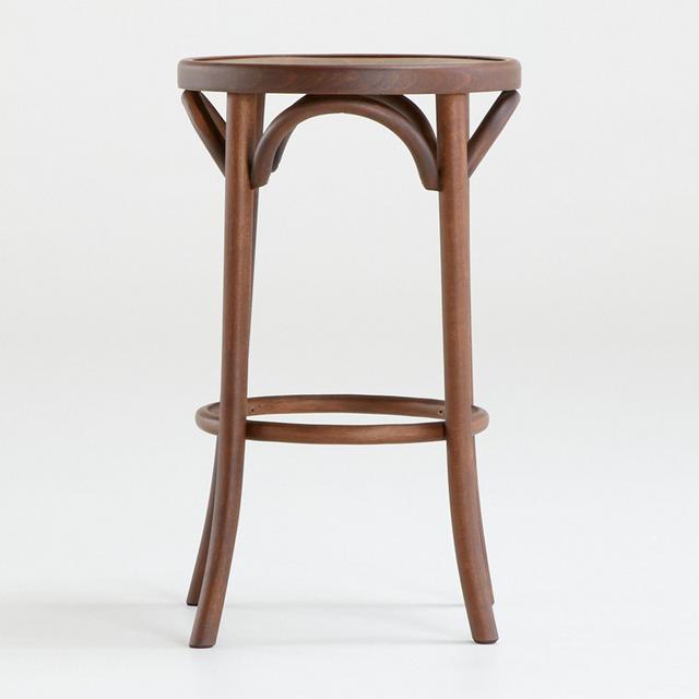 Vienna Walnut Backless Counter Stool