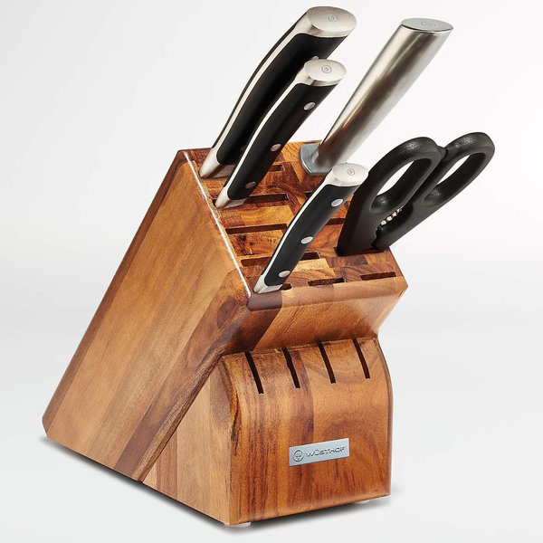 Wusthof ® Classic Ikon 6-Piece Acacia Knife Block Set