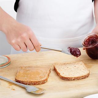 Flex-Core Silicone Mini Spatula and Spoonula with Stainless Steel Handles