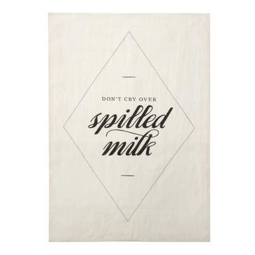 Spilled Milk Pure Linen Tea Towel