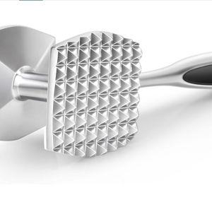 Aliglow Meat Tenderizer Hammer Tool Pounder For Tenderizing Steak Beef Poultry, Heavy Duty Dual-Sided Mallet with Soft Grip Handle - Multifunctional Kitchen Beater for Chicken,Fish, Baking