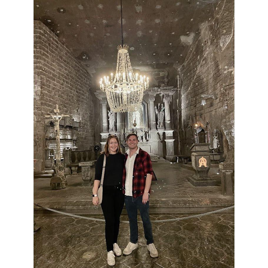 Underground salt mine cathedral in Poland