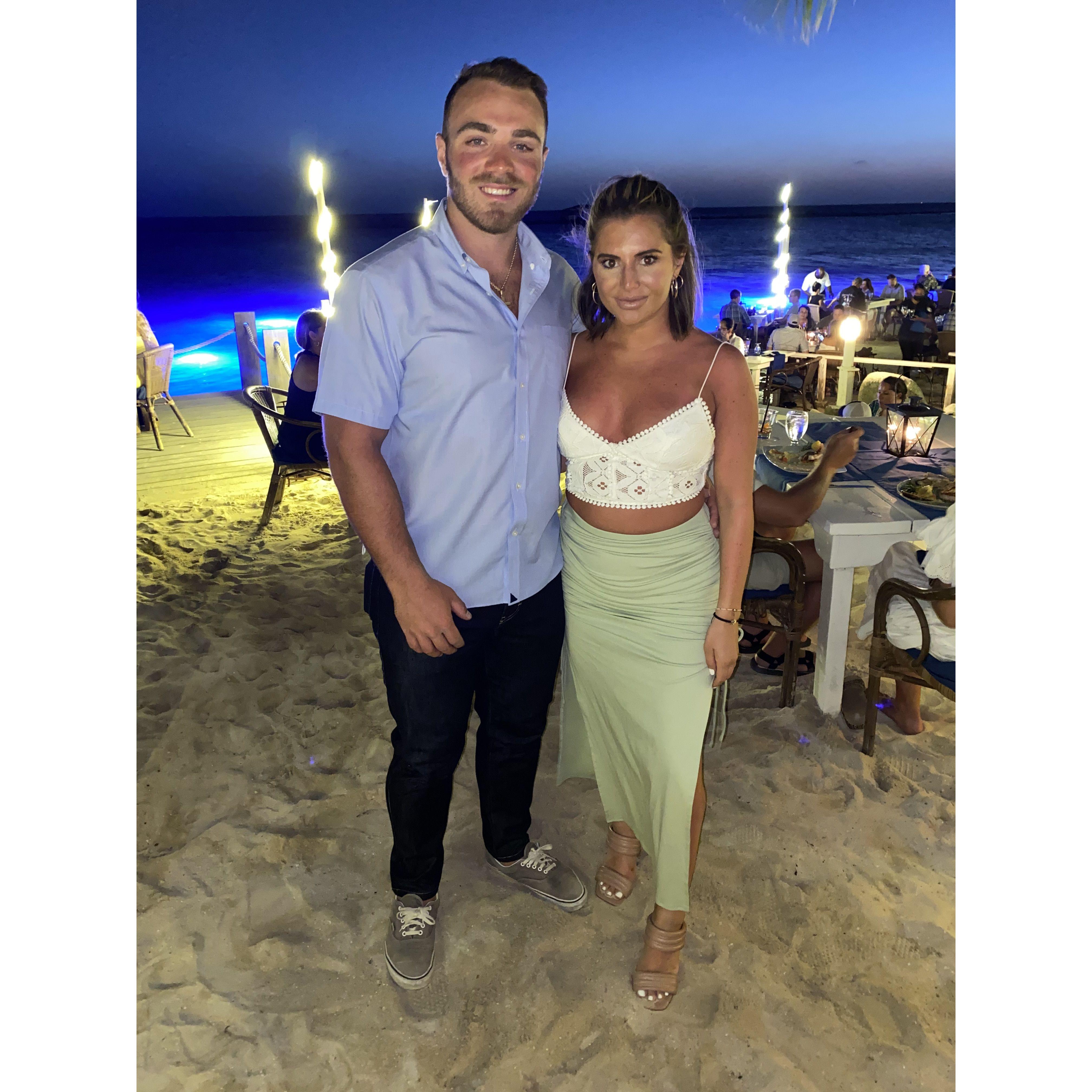 Our first vacation together in Aruba. Also the first time Chris met Jenna's family