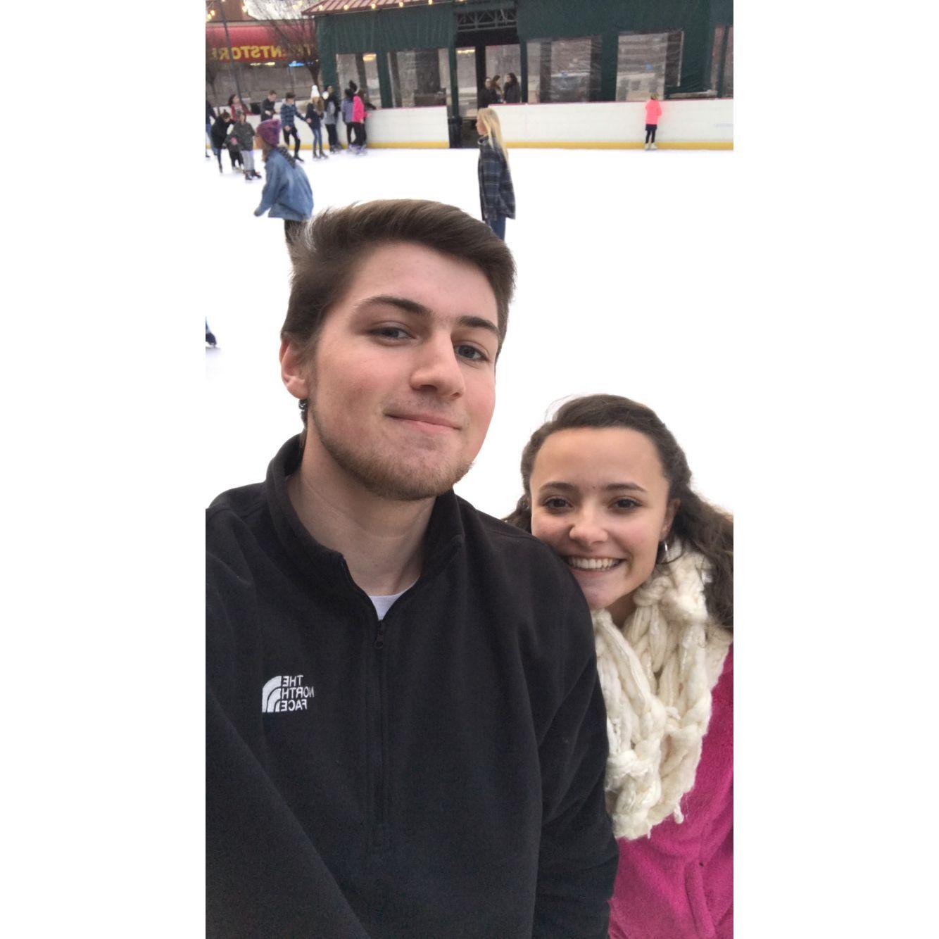 Ice skating! No broken limbs