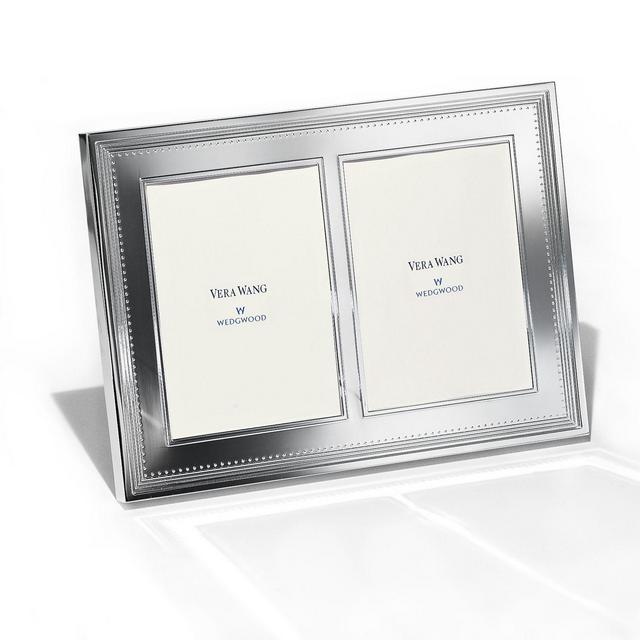 Vera Wang - Wedgwood "Grosgrain" Double Invitation Frame, 5" x 7"