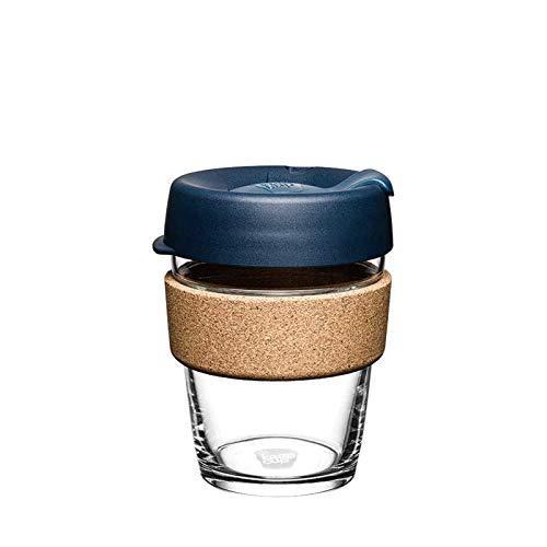 KeepCup Brew Cork, Reusable Glass Cup, Medium 12oz | 340ml, Spruce