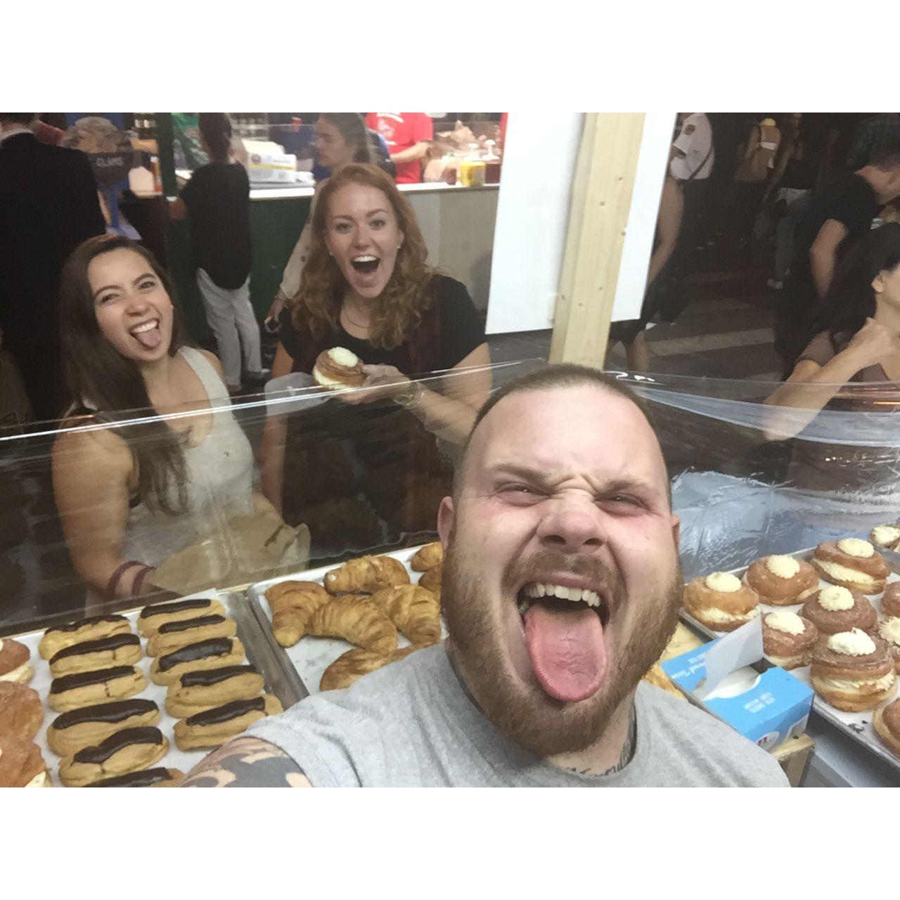 September 2015: Alexa & Shirley went to San Gennero Feast in Little Italy, it was Shirley's first experience first San Gennero Feast. We ate Nutella Croissant Donuts.
