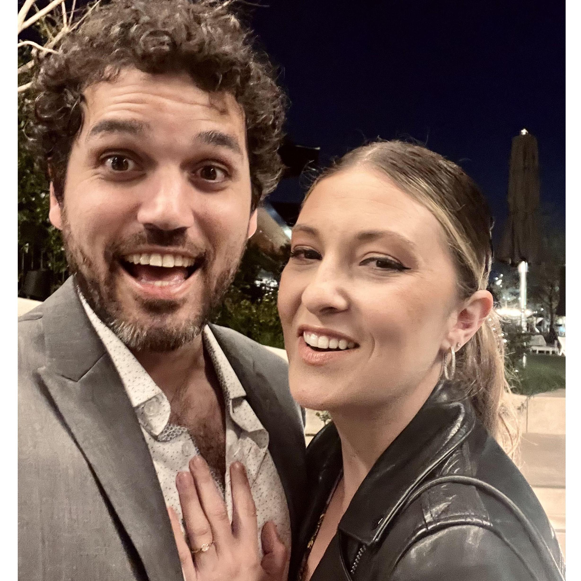 The night we got engaged!!
