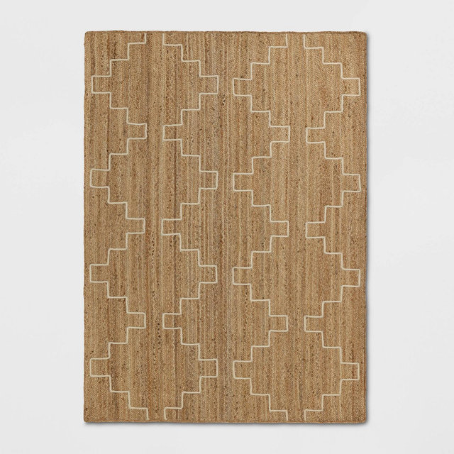 5'x7' Braided Area Rug Light Brown/Ivory - Threshold™