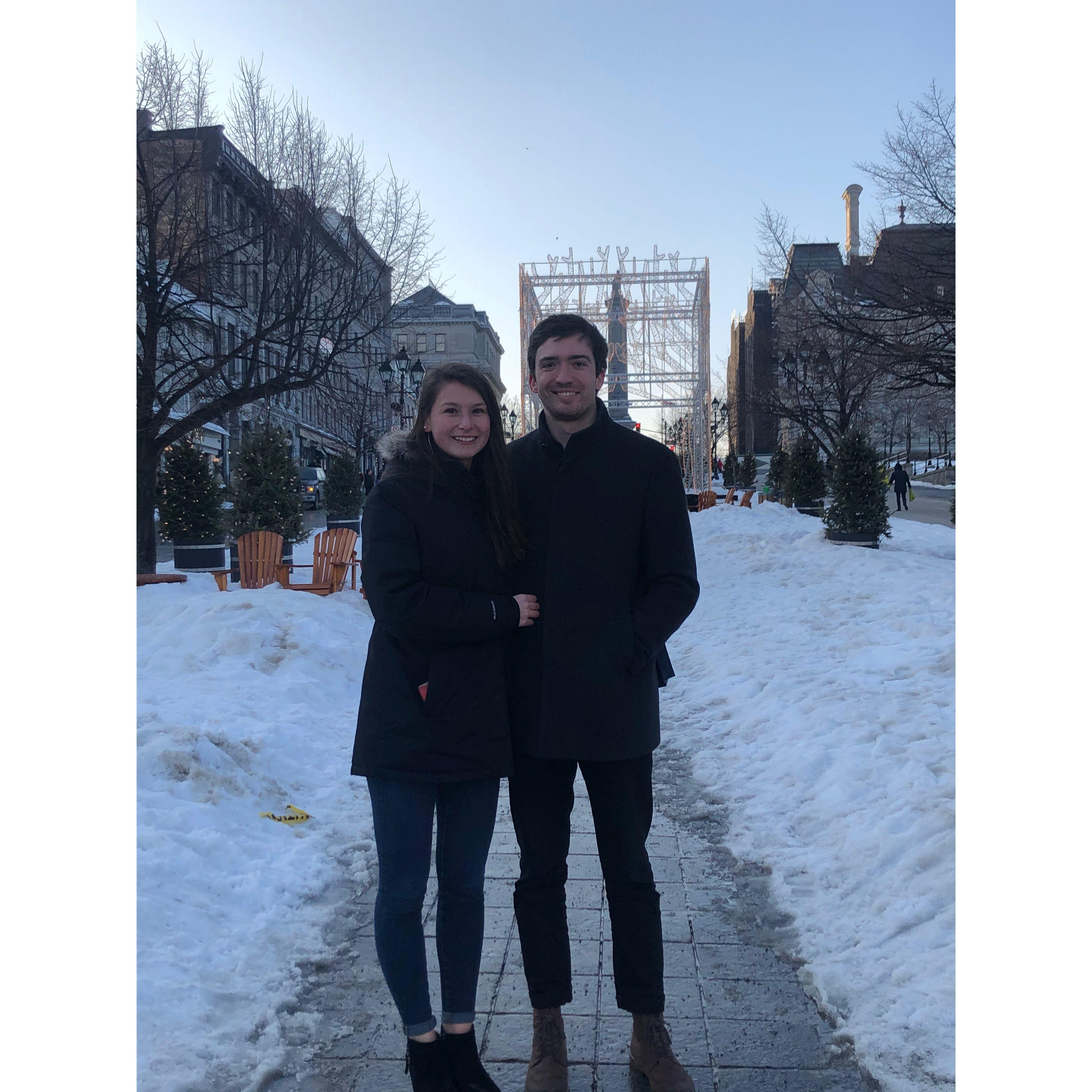 We took our first trip together to Montreal in February 2020, right before the world shut down
