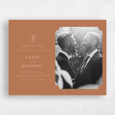 Tuscany, Orange Wedding Save the Date - Twila Photo