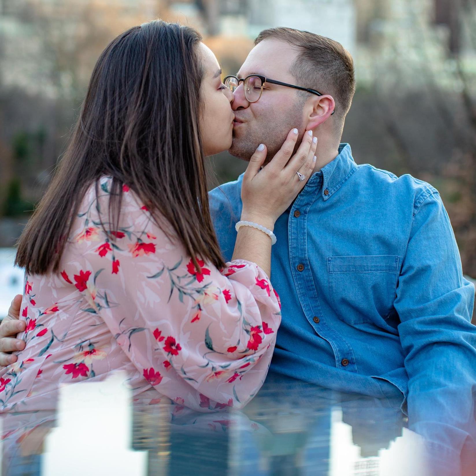 Engagement pictures in Central Park, NYC.