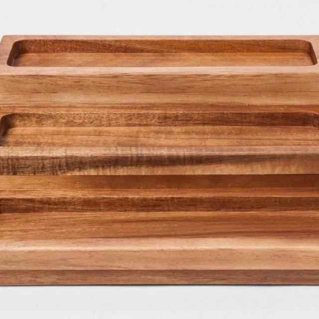 Stained Acacia 3 Tier Spice Rack - Threshold™