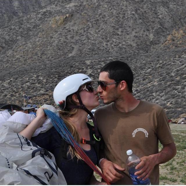 Right when you land, policy is to be greeted with a kiss. <3