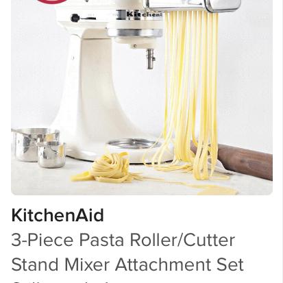 Kitchen Aid - 3-piece pasta attachment