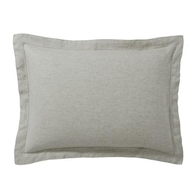Eucalyptus Belgian Flax Linen Shams, Standard, Set of 2
