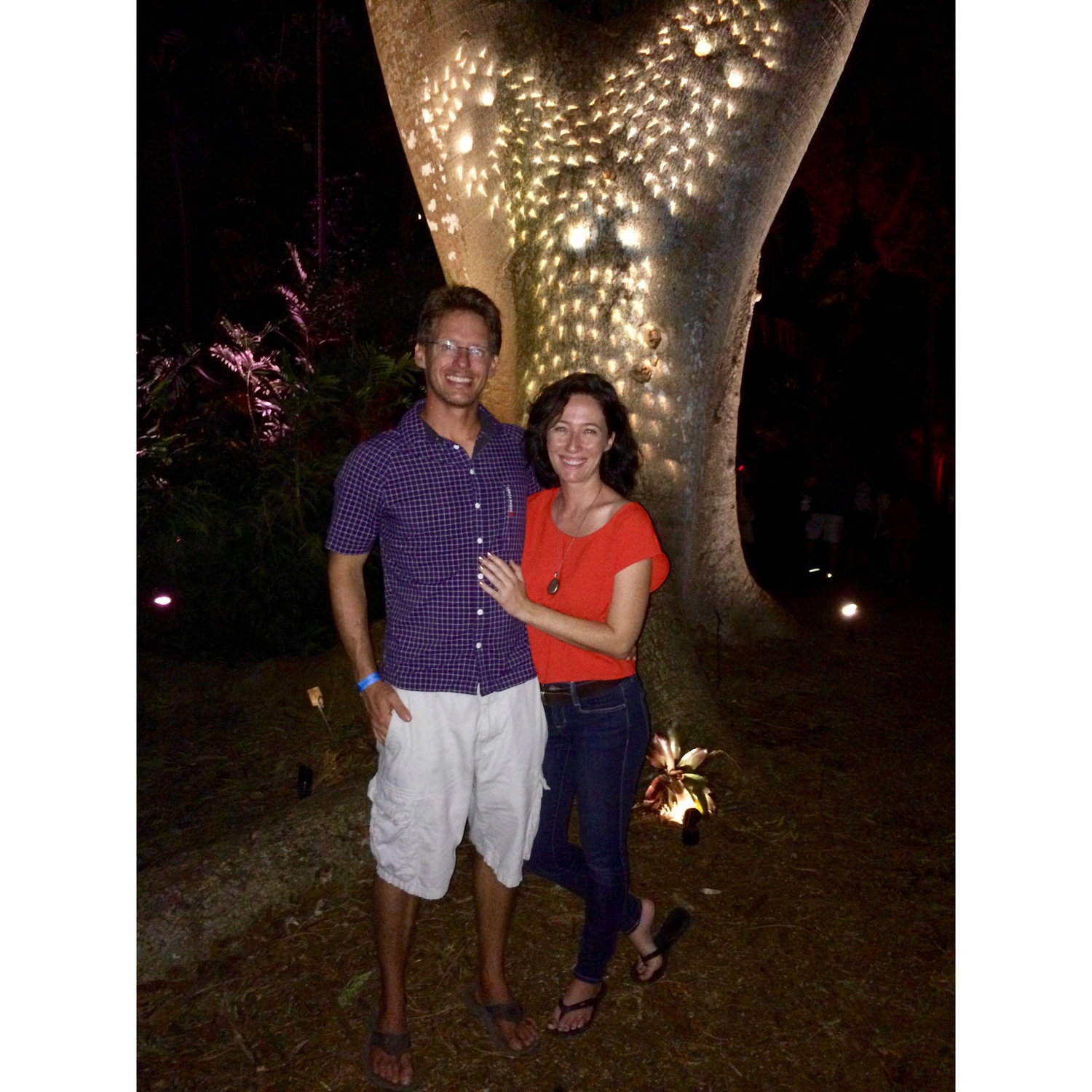Fairchild Night Garden exhibit