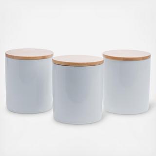 Canister with Lid, Set of 3