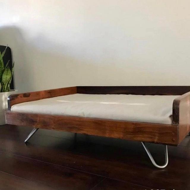 Walnut Dog Bed