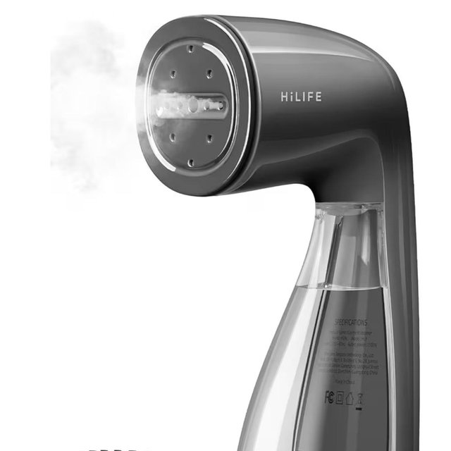 HiLIFE Steamer for Clothes, 1100W Clothes Steamer with Large 300ml Tank, Handheld Clothing Steamer, Fabric Wrinkle Remover, Portable & Compact Travel Size Garment Steamer ONLY FOR 120V (Grey)