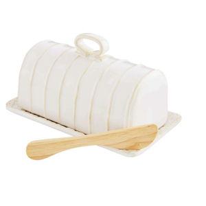 Stoneware Butter Dish Set
