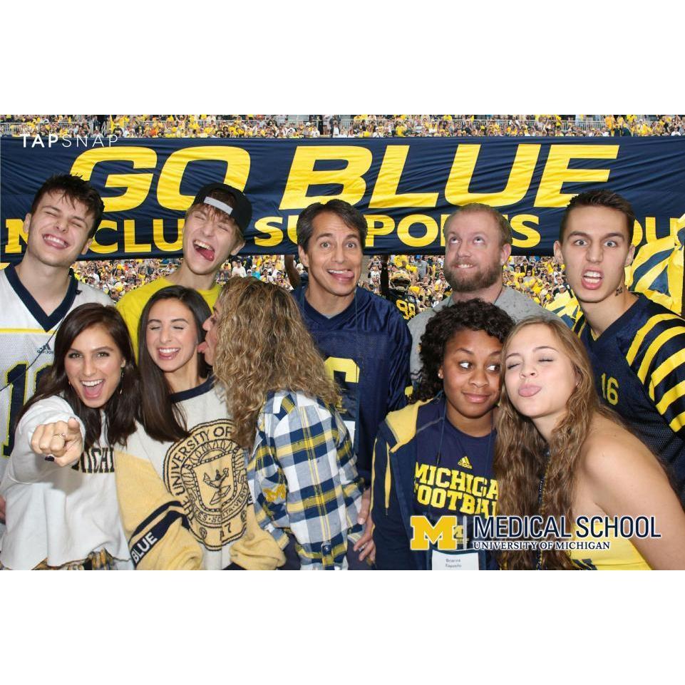 Carrie, although a GATOR, married into Michigan and the family goes a bit nuts for UM