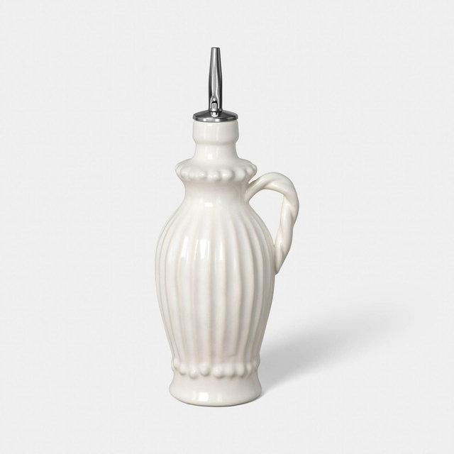 Sculpted Cream Ceramic Oil Dispenser - Threshold™
