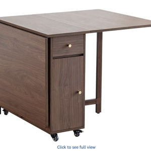 Drop-Leaf Foldable Dining Table