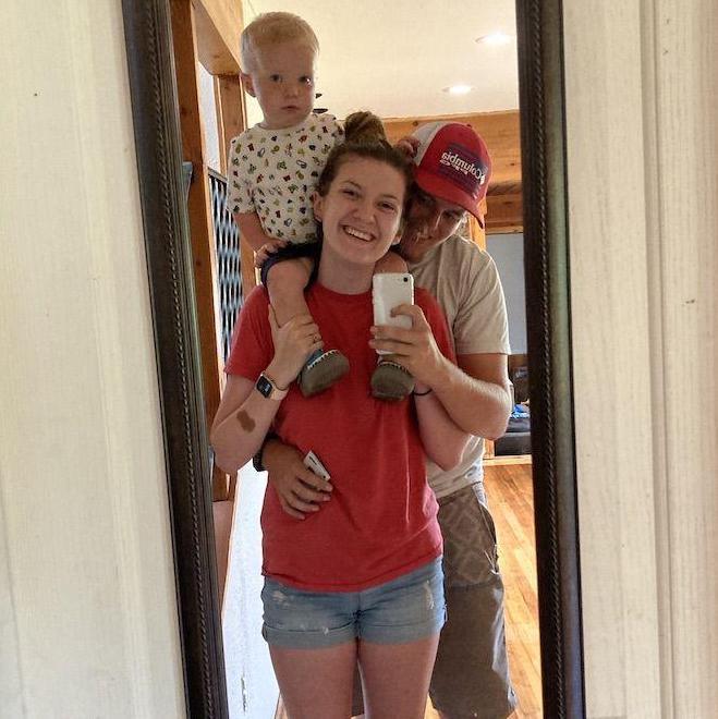Back when Mack was little and we were living together at Jaren's parents house