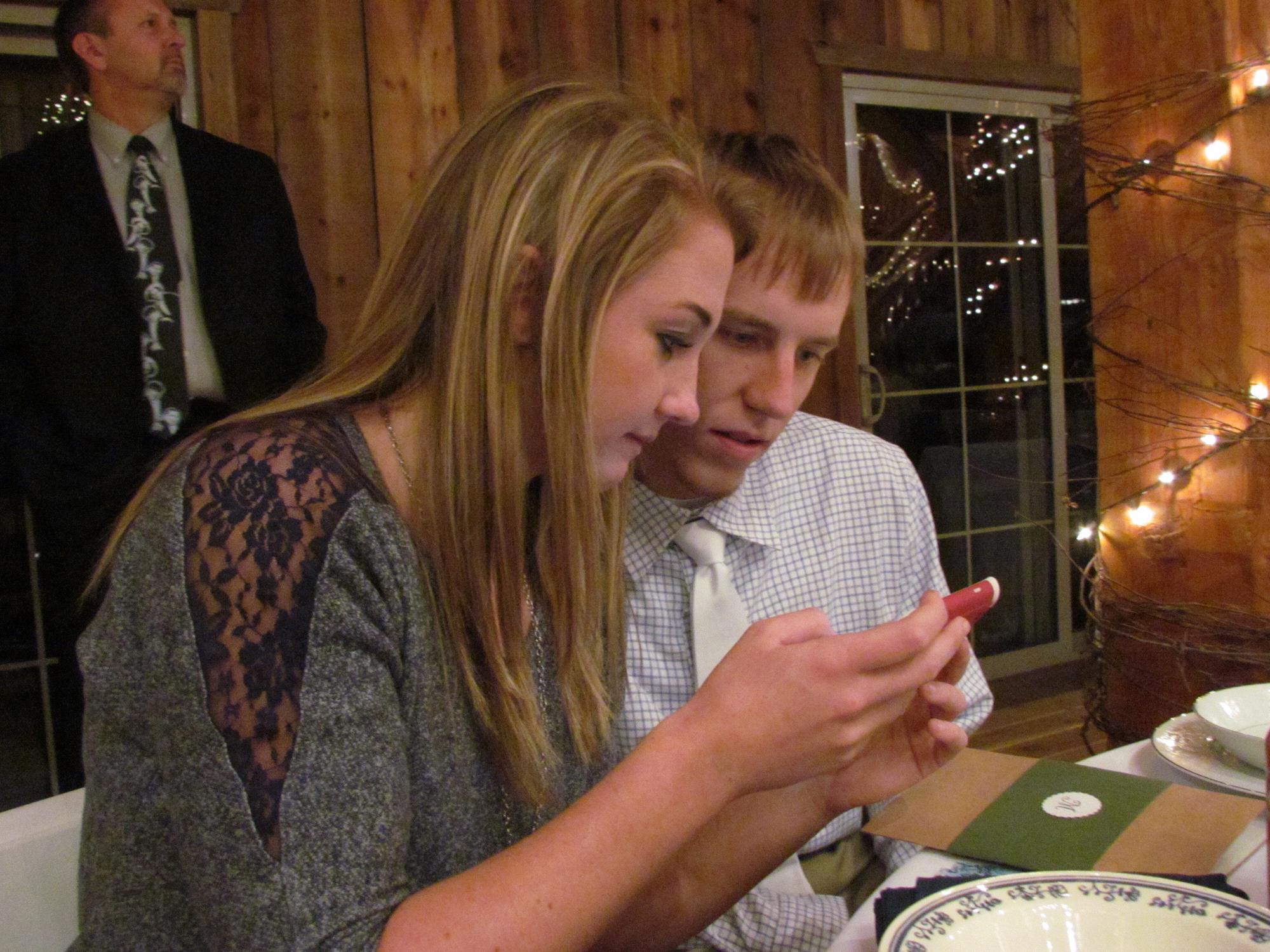 This was taken at Garth and Cassandra Minnick's wedding at the Weathered Wisdom Barn... the same place we are having our wedding seven years later!